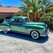 1951 Chevrolet Styleline Coupe Green styleline deluxe