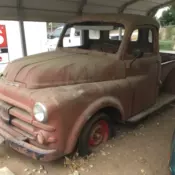 1951 Dodge B Series  Flathead 6 4 Speed STRAIGHT BODY Red Primer no VIN