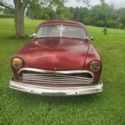 1951 Ford Custom Coupe Red RWD Manual 2S