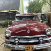 1951 Ford Deluxe Coupe Red