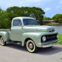 1951 Ford F-100 1951 FORD F-1 PICK UP 239 V8 3-SPEED UPGRADED 12 V 77 Miles Gree