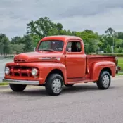 1951 Ford F1 Restored Pickup Orange