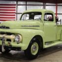 1951 Ford F2  10796 Miles Sea Island Green Pickup Truck Inline 6 Manual
