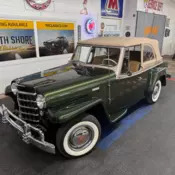 1951 Willys Jeepster, Sportsman Green with 75,846 Miles available now!