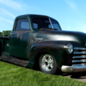 1952 Chevy truck 3100 shop truck patina custom S-10 chassis small block chevy