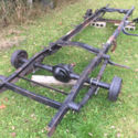 1952 FORD F1 PICKUP TRUCK STEEL FRAME, STEERING BOX/LINKAGE, HUBS, MOUNTS, MORE