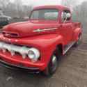 1952 Ford F350 Pickup Red RWD Manual