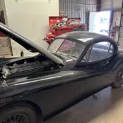 1952 Jaguar XK Black Black with Tan interior