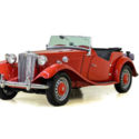 1952 MG TD  24491 Miles Red Convertible 1250 cc 4-Spd Manual