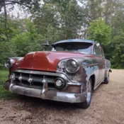 1953 Chevrolet Bel Air Blue 2dr. post