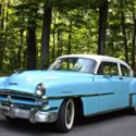 1953 Chrysler Windsor DeLuxe Club Coupe. Very fun.