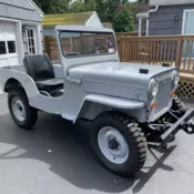 1953 Jeep CJ-3B Convertible Grey