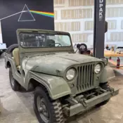 1953 Jeep CJ Convertible Green Military