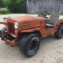 1953 Jeep Willys with 6ft Plow and Tow Bar