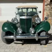 1953 MG TD British Sports Car.