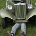 1953 MGTD, estate sale car, solid body&wood, includes new Moss chrome wheel kit