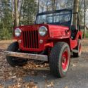 1953 Willys CJ-3B SUV Red 4WD Manual