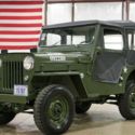 1953 Willys Jeep CJ3B 646 Miles Army Green Jeep 2.2L I4 3-Speed Manual