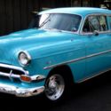 1954 2 Door Post Stunning Turquoise/Restored Int,350 GM Crate V-8,350 Auto,3.73