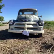 1954 Chevrolet 3100 Pickup Blue 5 window cab, short bed