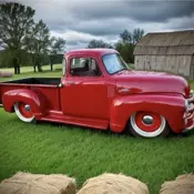 1954 chevrolet 5 window pick up, RED with 2,344 Miles available now!