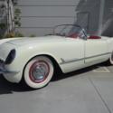 1954 Chevrolet Corvette Convertible  76039 Miles White  235 c.i. Automatic