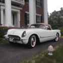 1954 Chevrolet Corvette Convertible White RWD Automatic Stock