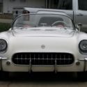 1954 CORVETTE NICELY RESTORED NUMBERS MATCHING POLO WHITE ON RED