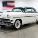 1954 Ford Crestline Victoria 45371 Miles Blue & White Coupe 239ci V8 3 Speed Man
