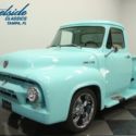 1954 Ford F-100  5492 Miles Turquoise Pickup Truck 302 V8 3 Speed Automatic