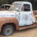 1954 Ford F100 short-bed unrestored Rolling truck from California no engine/tran