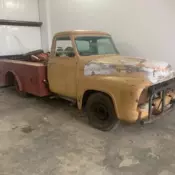 1954 Ford F250 Truck with 60&#039;s V8, converted to 12v, restoration project.