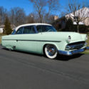 1954 Ford Victoria Calif. Mild Custom, Nosed, Decked, Packard tailights, (video)