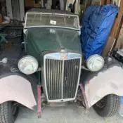 1954 MG-TC-TF  projest   new tires origininal paint