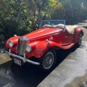1954 MG TF Convertible Red RWD Manual