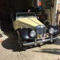 1954 MGTF Yellow Convertable