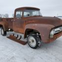 1955- 1956Ford Pickup truck custom cab very solid patina