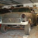 1955 CHEVROLET 2 DOOR POST GASSER WITH STRAIGHT  AXLE AND FENDER WELL HEADERS