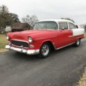 1955 Chevrolet 210 383 stroker Muncie 4 speed Cragers AC nice 2535 Miles Red & W