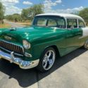 1955 Chevrolet 210 406 SBC, PS, PB, Auto 40 Miles Green Sedan 406 V8 3 Speed Aut