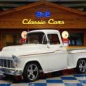 1955 Chevrolet 3100 Pickup- Classic White/Burgundy