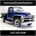 1955 Chevrolet 3100 Pickup, Short Bed, New Chrome and Wide Whites