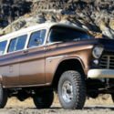 1955 Chevrolet 3100 Suburban sitting on a 1974 One Ton Chassis