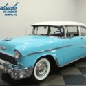 1955 Chevrolet Bel Air 2 Door Sedan 82350 Miles Tropical Turquoise Sedan  2 Spee