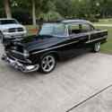 1955 Chevrolet Bel Air 4 Door Sedan Black RWD Manual