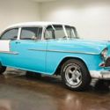 1955 Chevrolet Bel Air  4245 Miles Turquoise / White Coupe 327 Chevrolet V8 4 Sp