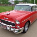 1955 CHEVROLET BEL AIR COLD A/C 4SPD AUTOMATIC TILT PWR DISC BRK STEERING!