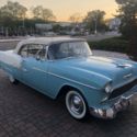 1955 Chevrolet Bel Air Convertible Blue RWD Automatic Blue/White