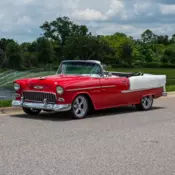 1955 Chevrolet  Bel Air Convertible with Modern Upgrades Red