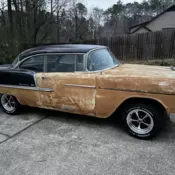 1955 Chevrolet Bel Air Coupe Black Bel Air/150/210